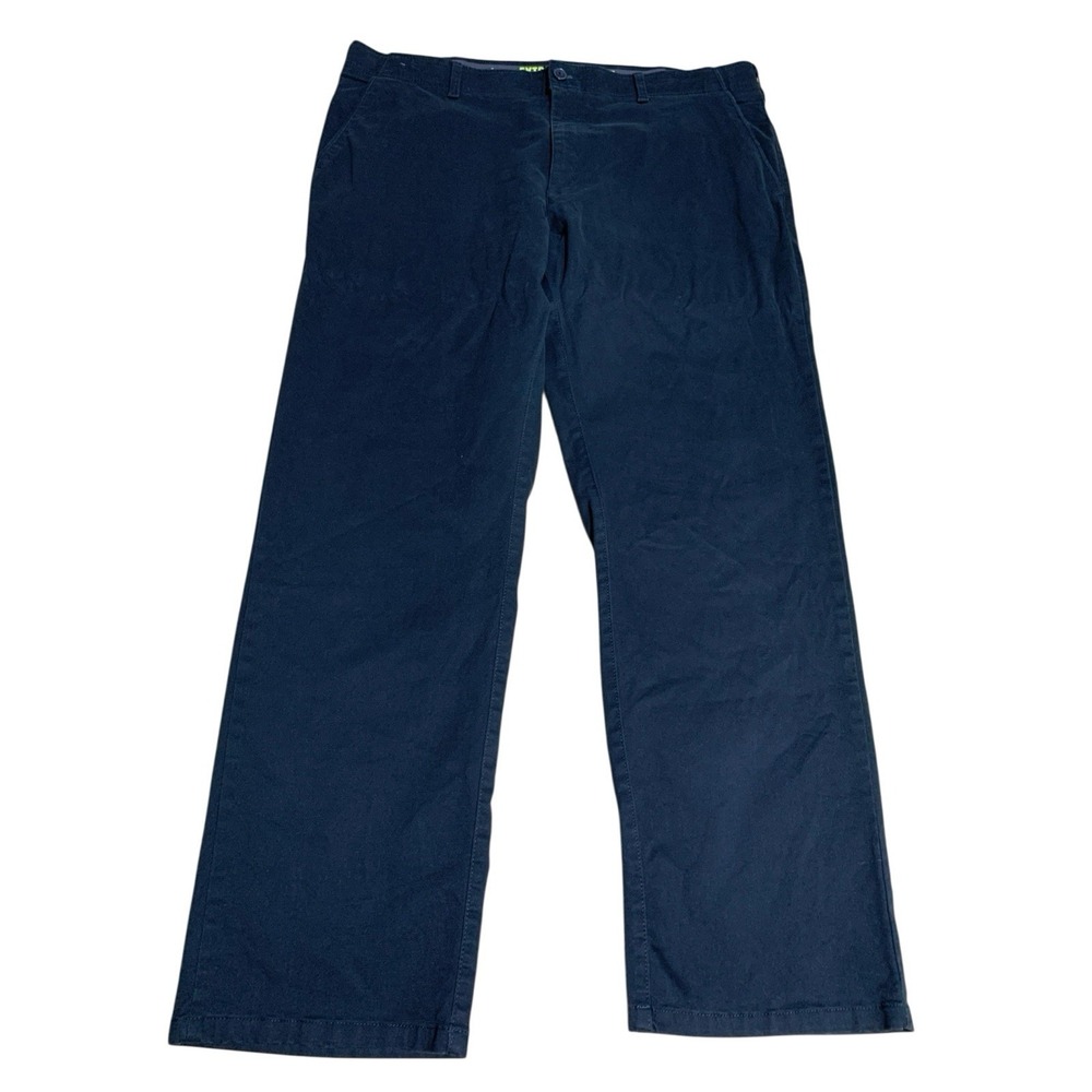 Lee Extreme Comfort Straight Fit Pants Men's‎ 42x32 Black Flat Front